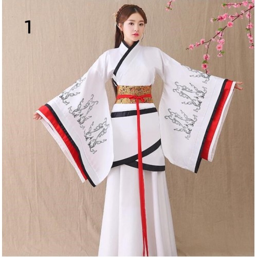 Women's Chinese folk dance dress for female girls photography ancient classical traditional hanfu fairy drama anime cosplay robes kimono dresses